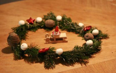 Le DIY du mois : la couronne de Noël