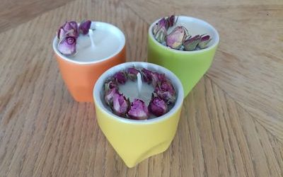 Le tuto DIY du mois : créer de belles bougies naturelles et fleuries