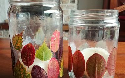 Le tuto DIY du mois : un photophore aux feuilles