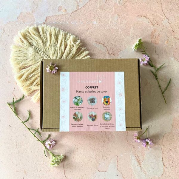 coffret jardinage savon diy saponaire