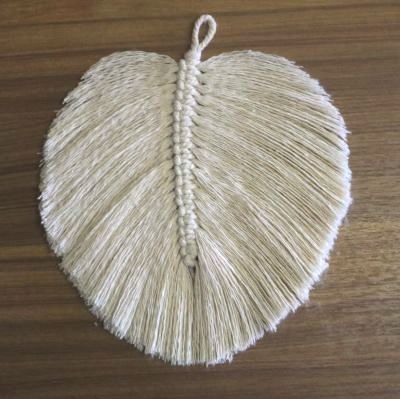 feuille en macrame noeud simple tuto