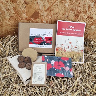 La Pousse Verte - Coffret cadeau Un amour de coquelicot en fleur