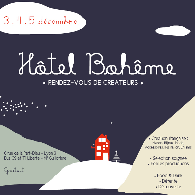 hotel boheme evenement lyon createurs noel