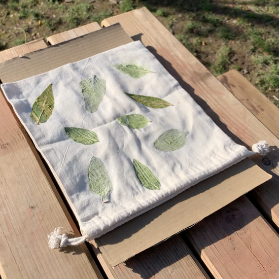 tuto tataki zome impression végétale feuilles