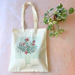 tote bag fleuri coton bio