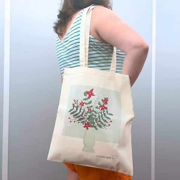 tote bag fleuri coton bio