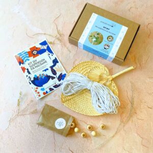 coffret macramé suspension plante diy