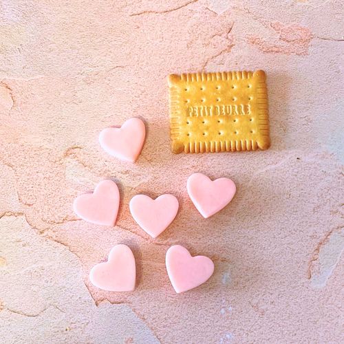 fondants cire bougie petit beurre coeur