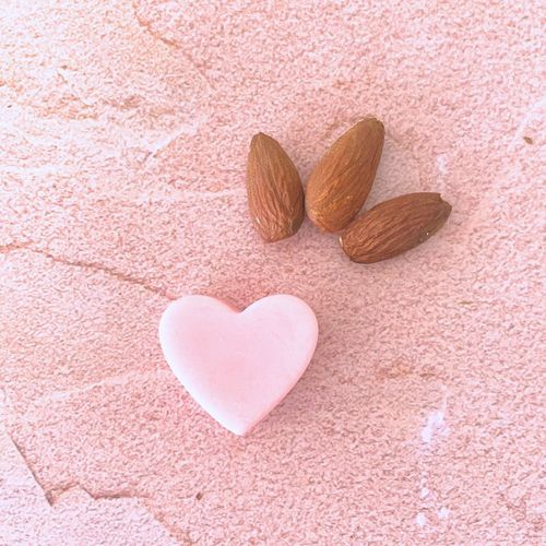 fondant cire bougie amande coeur